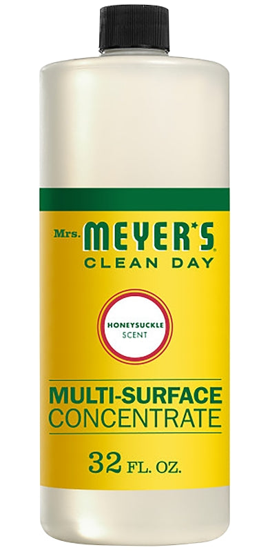 Mrs. Meyer's Clean Day's Multi-Surface Cleaner Concentrate, Dilute With Water for a Fresh, Lasting Clean, Use to Clean Floors, Tile, Counters, Honeysuckle Scent, 32 oz 17540