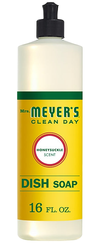 Mrs. Meyer's Clean Day Liquid Dish Soap, Honeysuckle, 16 Ounce (Pack of 2) 17423