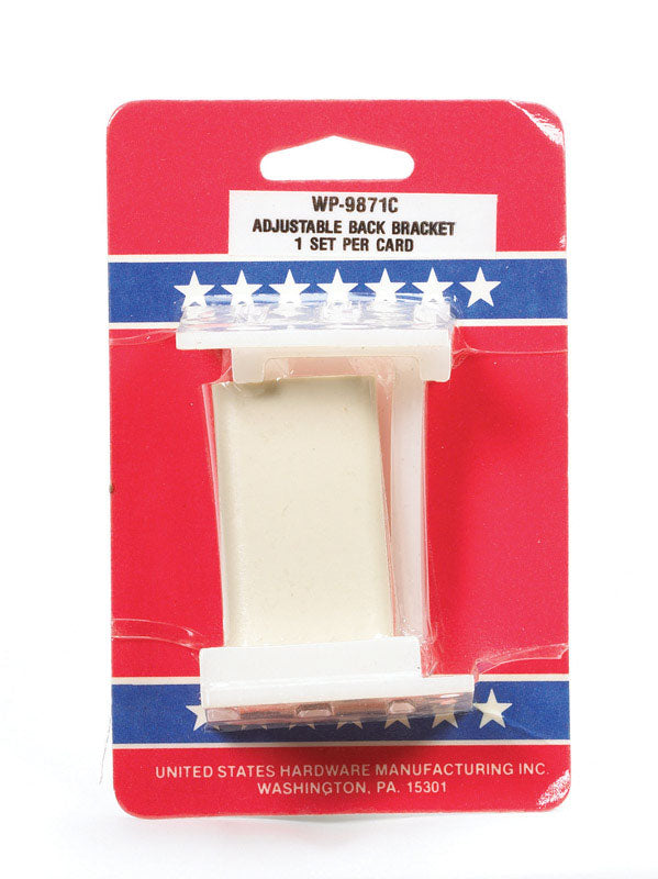 United States Hardware US Hardware RV Drawer Back Bracket 1 pk WP-9871C