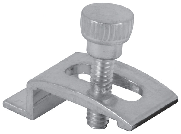 Prime-Line Mill Aluminum Storm Door Panel Clip For 1/2 inch 8 pk Pl 7939