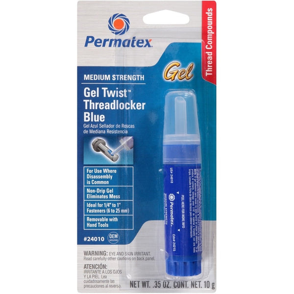 Permatex Threadlocker Blue Gel 10 Gram 24010 (2-Pack)