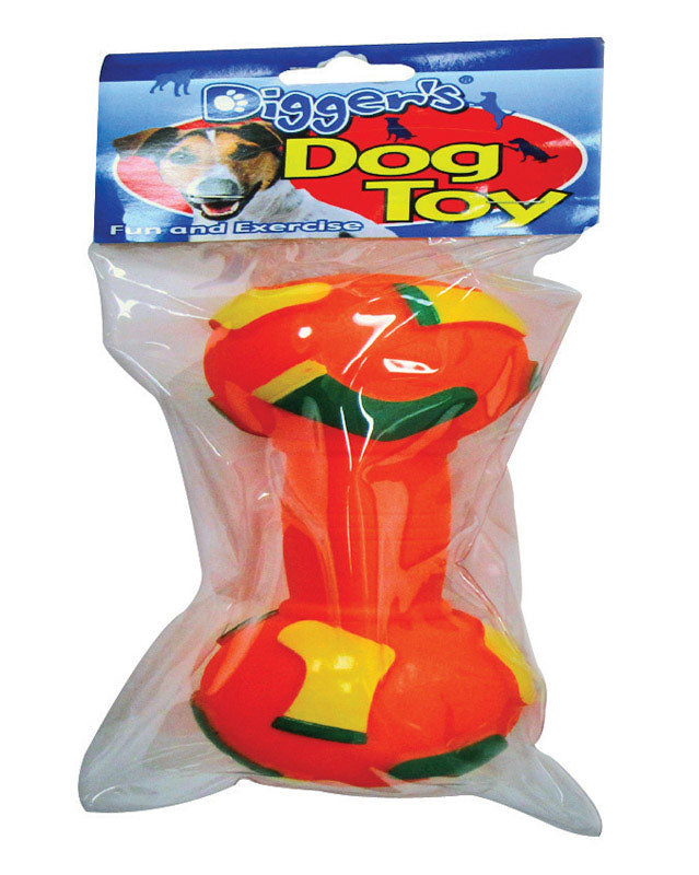 Boss Pet 51657 Large Vinyl Dumbell Dog Toy Assorted Colors