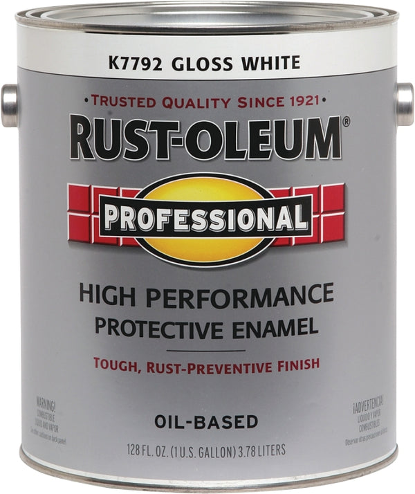 Rust-OLEUM K7792-402 K7792402 Professional Gallon White Gloss Enamel