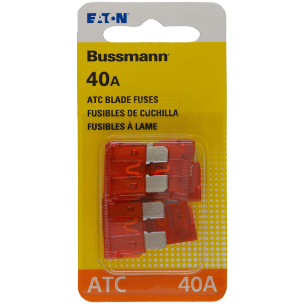 Bussmann (BP/ATC-40-RP 40 Amp ATC Blade Fuse, 5 Count (Pack of 1), Orange