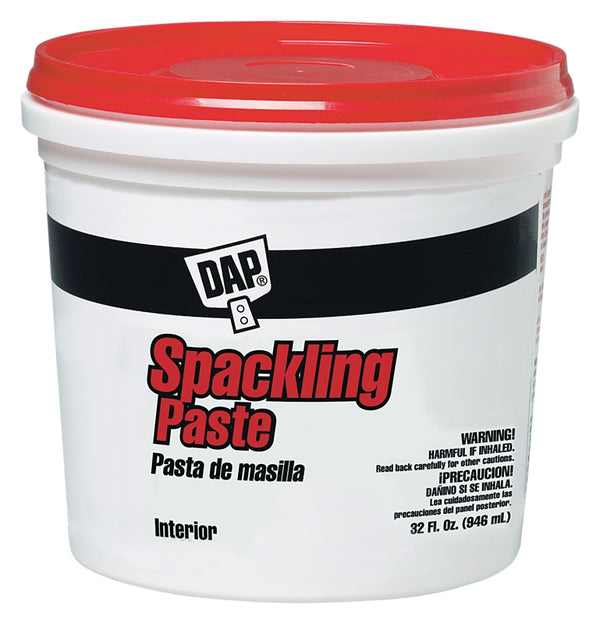 DAP 10204 Spackling Paste Rtu Qt Raw Building Material, 32 Fl Oz (Pack of 1), White