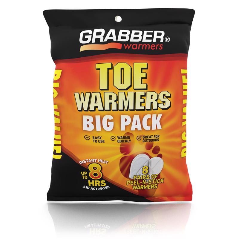 Grabber Warmers Air Activated Toe Warmer 8 Pair/Pack