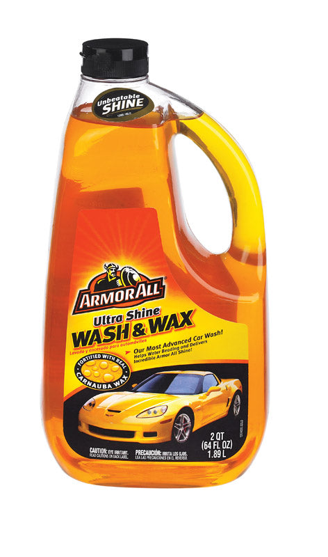 Armor All Car Wash & Wax Cleaner, Cleaning for Cars, Truck, Motorcycle, Ultra Shine, 64 Fl Oz, 10346 AUSVHWB-64-1USL