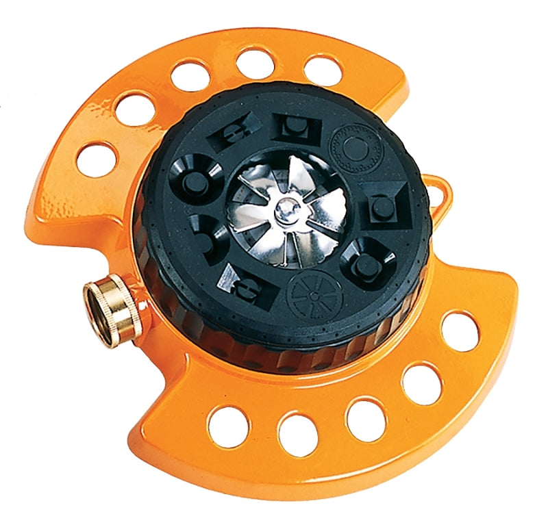Dramm Available 15022 ColorStorm 9-Pattern Premium Turret Sprinkler with Heavy-D, Orange