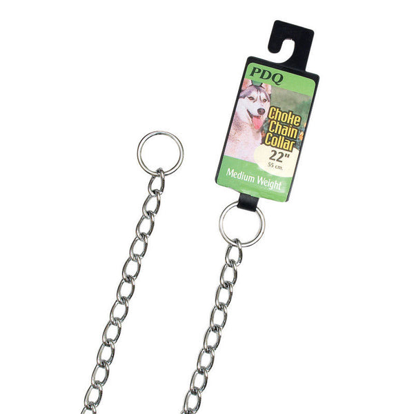 BOSS PET PRODUCTS INC PDQ Silver Steel Dog Choke Chain Collar Large/X-Large 12922
