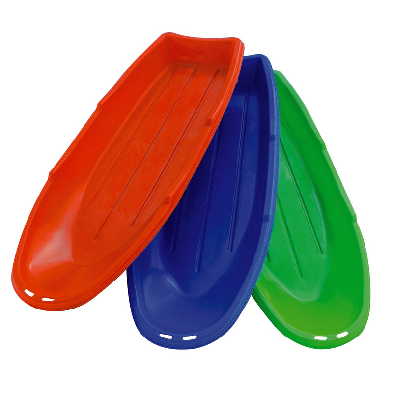 Peterkin Sledge - Huge 1.2M Long - Plastic Snow Sledge - Winter Lightning - Assorted Colours