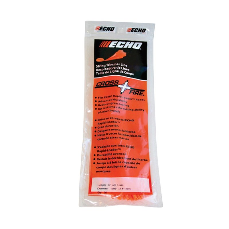 ECHO .095" Cross-Fire 8 in. Pre-Cut Trimmer Strips for Rapid Loader Head (50 ct.) 102222952