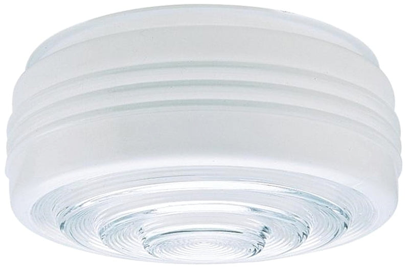 Westinghouse 8560800 8" White & Clear Glass Fitter