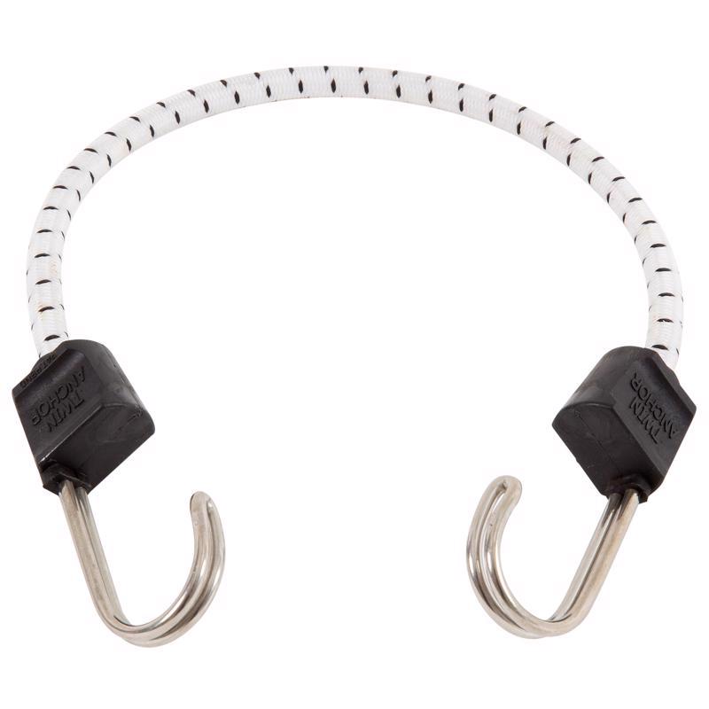 Keeper - 18” Marine Twin Anchor Bungee Cord - UV and Weather-Resistant