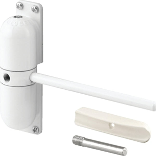 Prime-Line KC10HD Safety Spring Door Closer - Easy to Install to Convert Hinged Doors to Self-Closing - Diecast Construction, 4-1/4 In. White, Non-Handed (Single Pack) KC10HD Clo