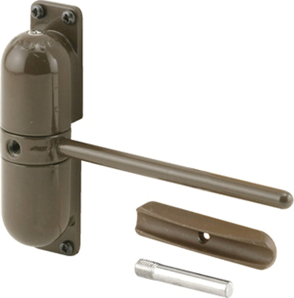 Prime-Line KC17HD Safety Spring Door Closer Easy to Install to Convert Hinged Doors to Self-Closing Diecast Construction, 4-1/4 In. Brown, Non-Handed (Single Pack)