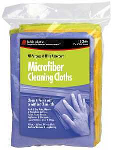 Buffalo Industries Microfiber Detailer Cloth 12pk, Inc in