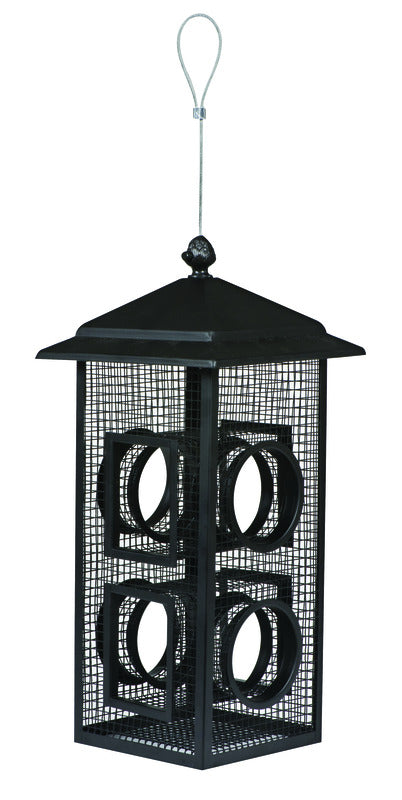 Perky-Pet B00303 Fly-Through Wild Bird Feeder, 1 Pack, Black