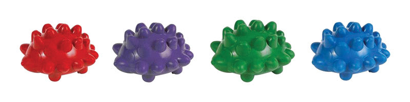 Boss Pet Chomper Tail Waggers Peanut Butter Hedgehog Squeaker Toy for Pets, Assorted Colors