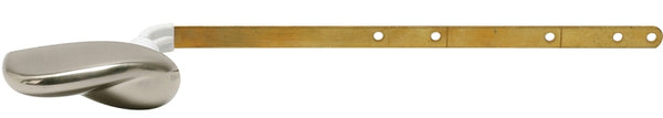 Fluidmaster 686 Sure-Fit Euro Universal Toilet Tank Lever, 12 In L Durable Metal Platinum Handle, Plastic