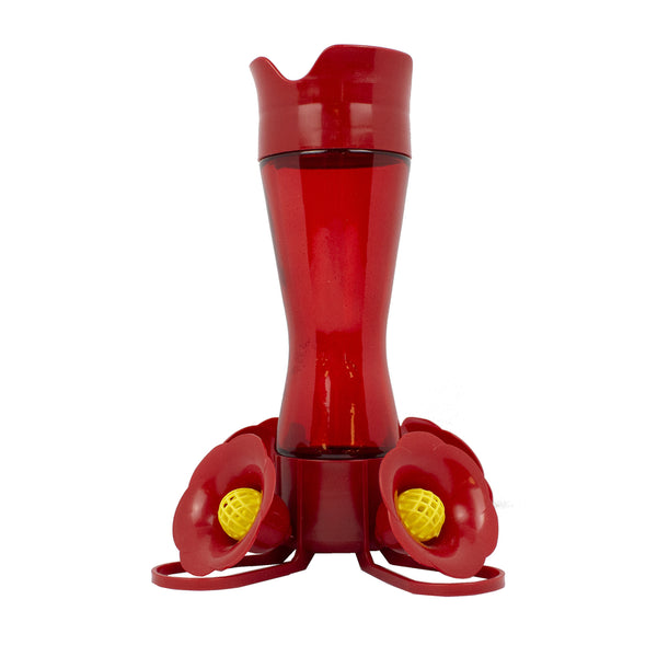 Woodstream Perky Pet 403CP 8 Oz Red Plastic Pinch Waist Hummingbird Feeder