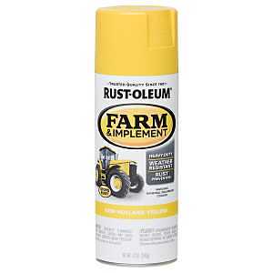 Rust-Oleum 280144 Farm & Implement Spray Paint, 12 oz, New Holland Yellow
