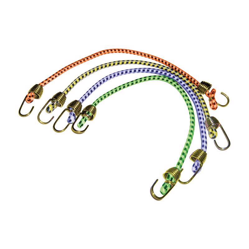 CS Keeper By Hampton Products 10In Mini Bungee Cord 4Pk 06051