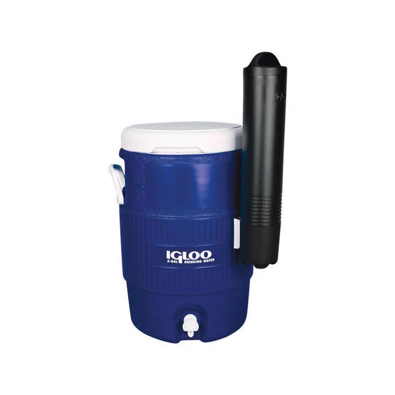 Igloo Seat Top Beverage Cooler with Cup Dispenser (5-Gallon, Ocean Blue)