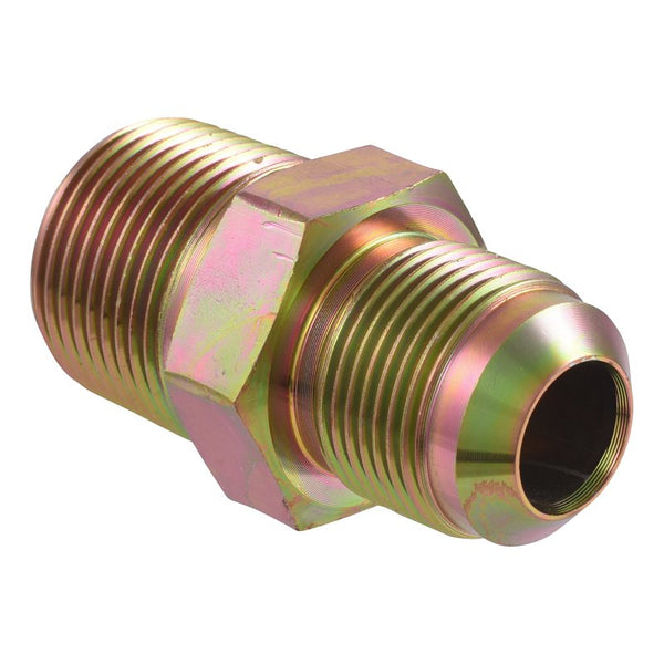 Eastman 15/16 Inch OD Flare x 3/4 Inch MIP (Tapped 1/2 in. FIP) Gas Fitting Adapter for Natural Gas and Liquid Propane, Zinc Plated Steel, 62731B