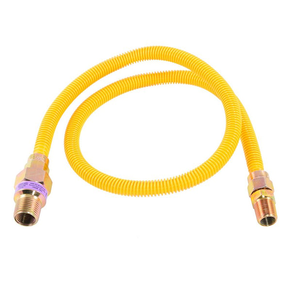 Eastman Gas Connector, Epoxy Coated, Thermal Excess Flow Valve, 3/8 OD x 36 In. - Quantity 12 10YE52V036B (12-Pack)