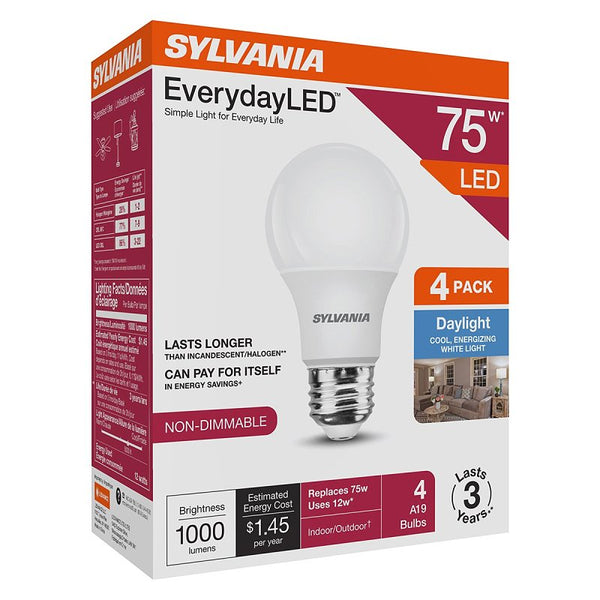 Sylvania Bulb LED A19 Daylight 75W 42017