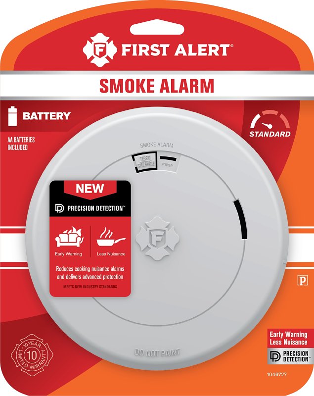 Slim Smoke Alarm, Battery Powered by First Alert