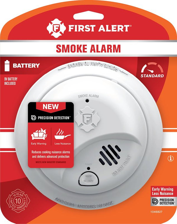 First Alert Battery-Powered Ionization Smoke Detector 1046827