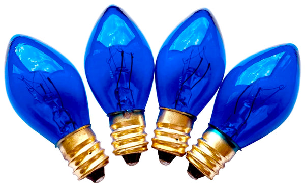 Santas Forest 19154 Christmas Incandescent Replacement Bulb, Transparent Blue