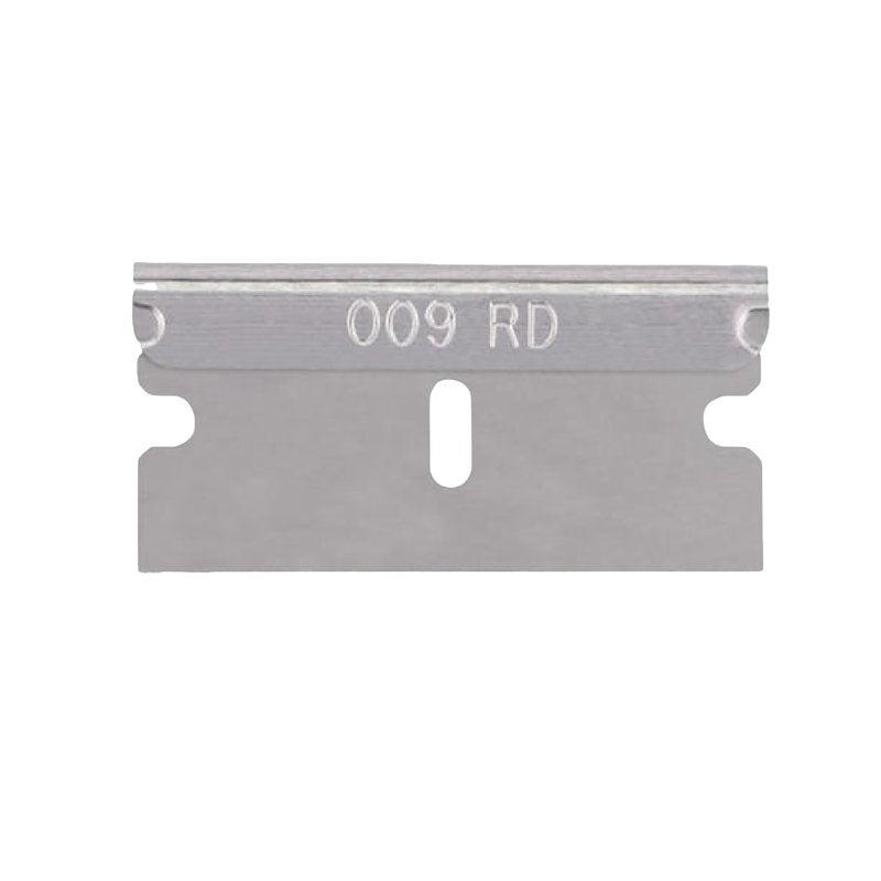AccuTec Pro Single Edge Blade .009 1074 Alum Back 100SHL BL/CLM, CLM=CT, CA=DISP (25CT/DISP) APBL-7065-DISP
