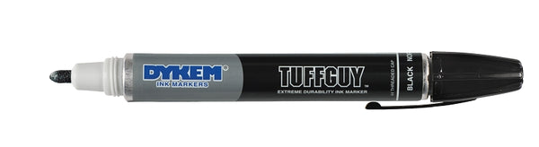 Dykem ITW DYMON 44203 Tuff Guy General Purpose Heavy Duty Permanent Marker, Black, Medium Felt