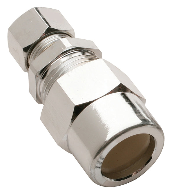 Plumb Pak PP32-10BRLF Straight Tube Transition Union, 3/8 X 1/2 in, Compression X Cpvc, Brass