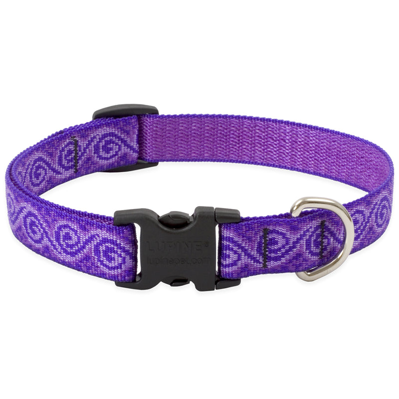LupinePet Originals 3/4" Jelly Roll 9-14" Adjustable Collar for Small Dogs