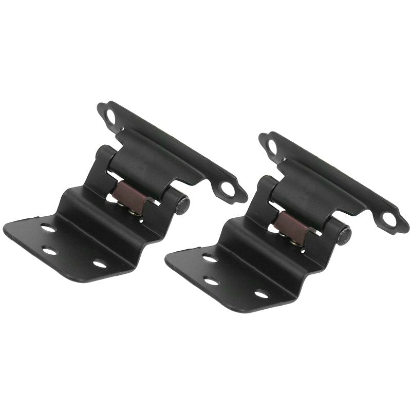 Laurey 3/8IN Inset SELF-Closing Hinge - Matte Black 28620