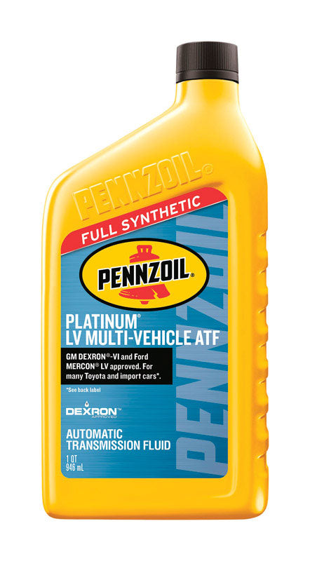 Pennzoil Platinum Dexron VI Automatic Transmission Fluid 1 qt. - Case of: 6;6 550041916