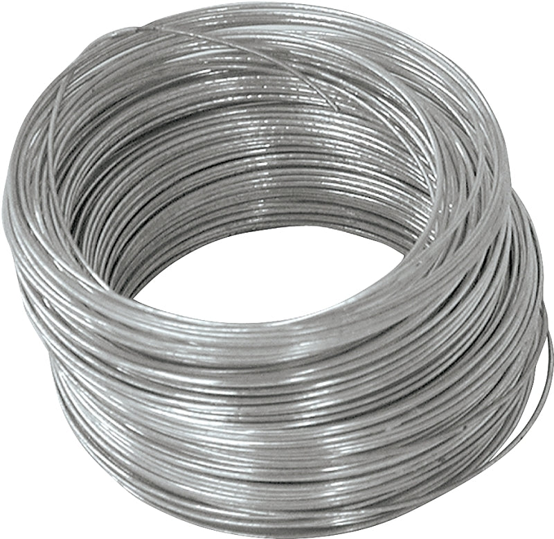HILLMAN 50135 Utility Wire, 100 ft L, 22 Gauge, Galvanized Steel