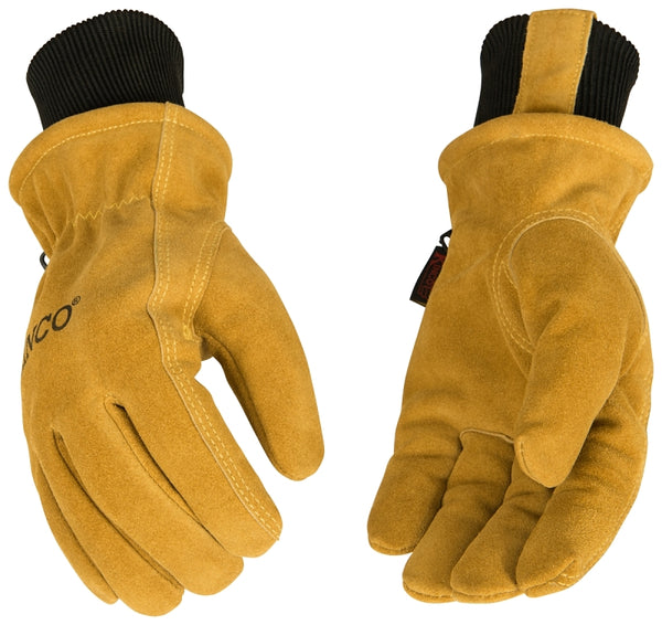 Kinco, 350HKP, HydroFlector Lined Water-Resistant Premium Suede Cowhide Driver with Omni-Cuff (Large) 350HKP-L