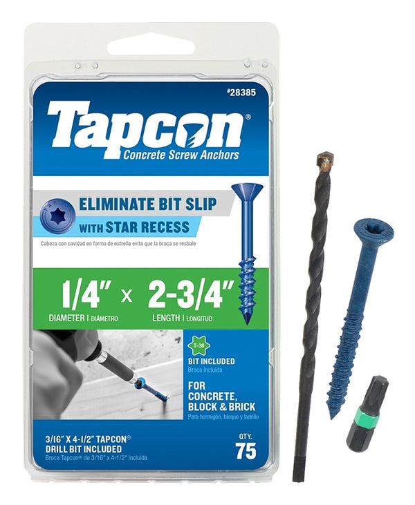 Tapcon 28385 concrete screw, Blue