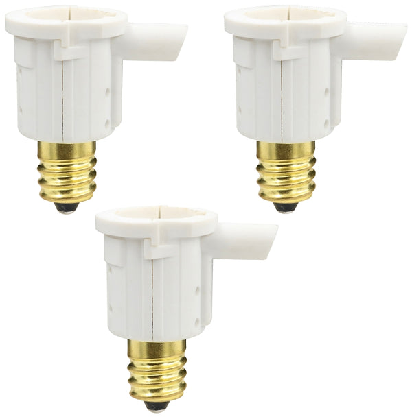 Powerzone Adapter F/Candelabra Base 3PK ORPCAC311