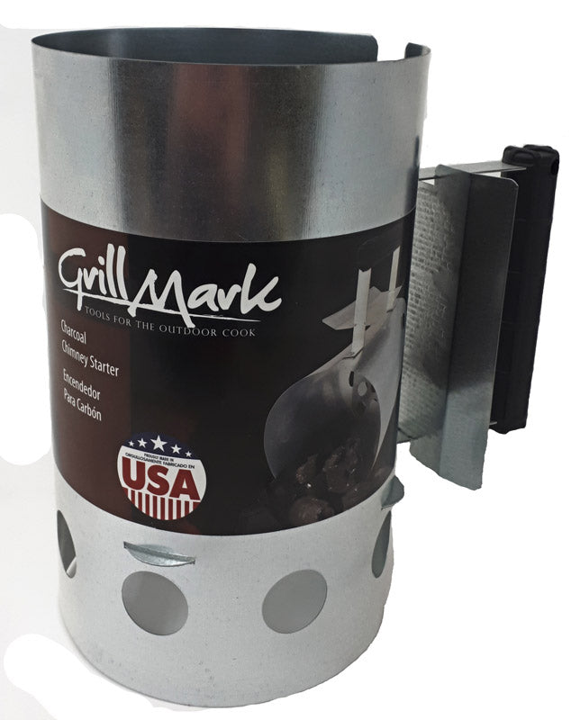 BBQ-467637 CHIMNEY CHARCOAL STARTER WITH WOODEN HANDLE