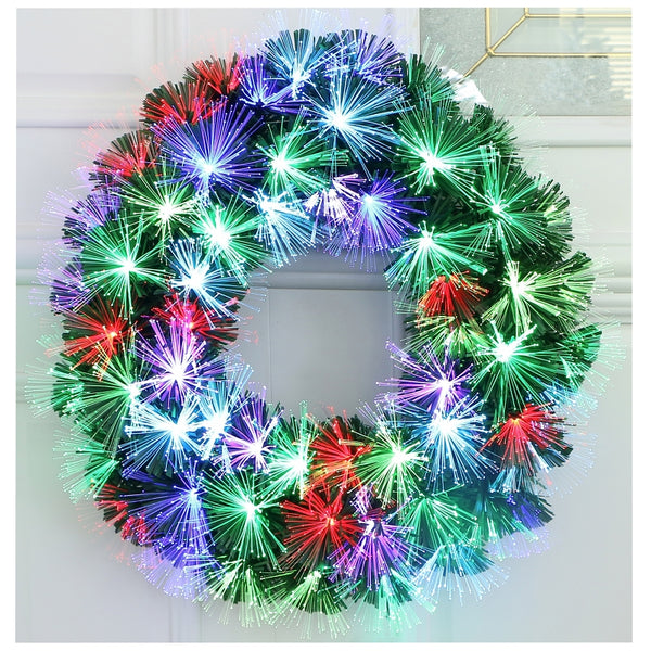 Hometown Holidays Wreath Firework LED Multi 20IN 54828
