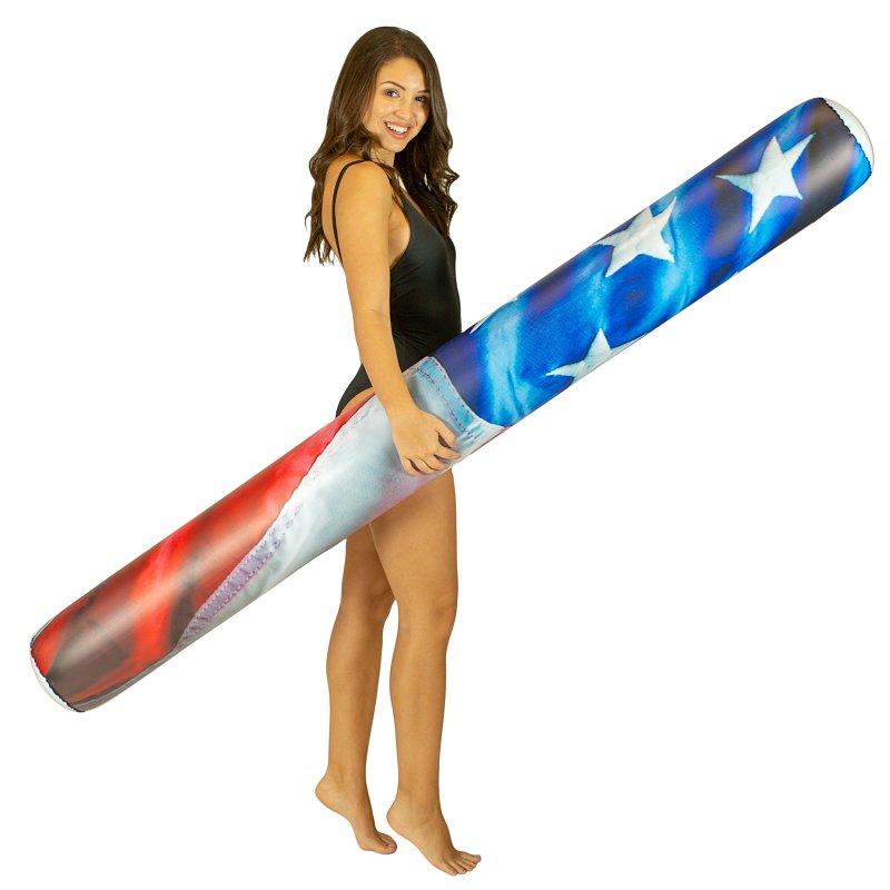 Stars and Stripes Pool Rafts (Stars & Stripes American Flag Inflatable Swim Noodles)