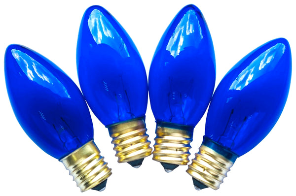Santas Forest 19254 Christmas Replacement Bulb, Transparent Blue