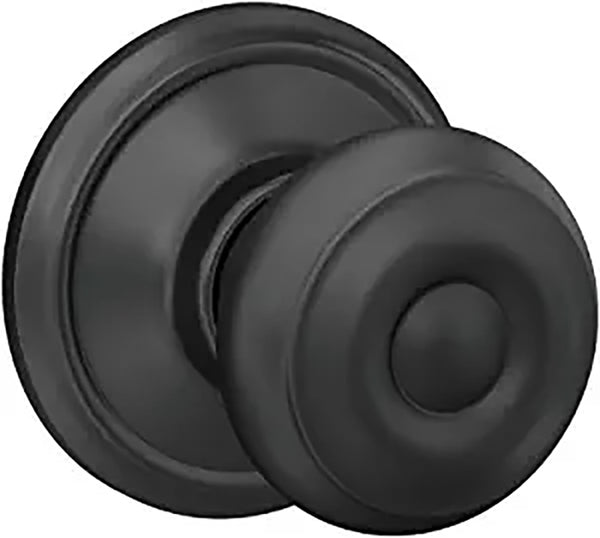 Schlage Pssge Knob Georgn Mtblk F10VGEO622