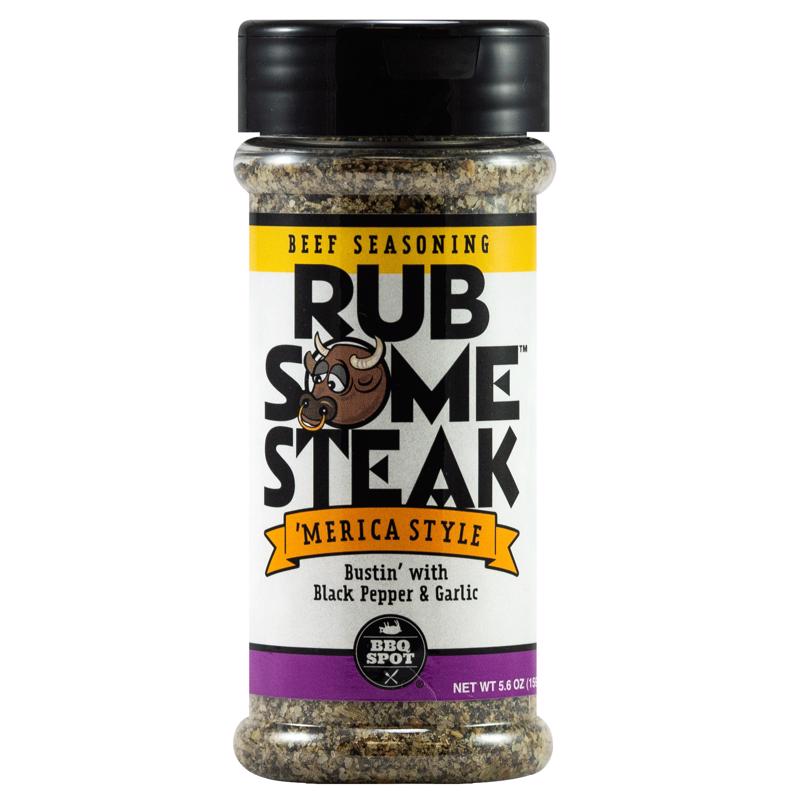 BBQ SPOT OW85330 Steak BBQ Seasoning, Garlic, Pepper Flavor, 5.6 oz