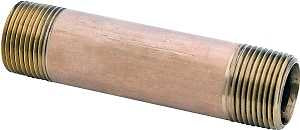 B & K Industries 462-020 3/8" x 2" Red Brass Nipple
